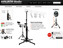 Tablet Screenshot of goliath-studio.net